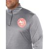 imageUltra Game Mens NBA Official Quarter Zip Long Sleeve Pullover TShirtHeather Charcoal
