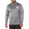 imageUltra Game Mens NBA Official Quarter Zip Long Sleeve Pullover TShirtHeather Charcoal