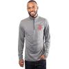 imageUltra Game Mens NBA Official Quarter Zip Long Sleeve Pullover TShirtHeather Charcoal