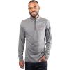 imageUltra Game Mens NBA Official Quarter Zip Long Sleeve Pullover TShirtHeather Charcoal