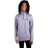 imageUltra Game Mens NBA Official Quarter Zip Long Sleeve Pullover TShirtHeather Gray