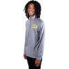 imageUltra Game Mens NBA Official Quarter Zip Long Sleeve Pullover TShirtHeather Gray