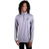 imageUltra Game Mens NBA Official Quarter Zip Long Sleeve Pullover TShirtHeather Gray