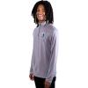 imageUltra Game Mens NBA Official Quarter Zip Long Sleeve Pullover TShirtHeather Gray