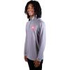 imageUltra Game Mens NBA Official Quarter Zip Long Sleeve Pullover TShirtHeather Gray