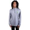 imageUltra Game Mens NBA Official Quarter Zip Long Sleeve Pullover TShirtHeather Gray