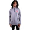 imageUltra Game Mens NBA Official Quarter Zip Long Sleeve Pullover TShirtHeather Gray