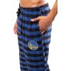 imageUltra Game Mens NBA Official Sleepwear Super Soft Flannel Pajama Loungewear PantsGolden State Warriors