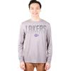imageUltra Game Mens NBA Official Super Soft Long Sleeve TShirtHeather Gray