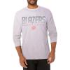 imageUltra Game Mens NBA Official Super Soft Long Sleeve TShirtHeather Gray