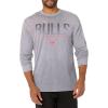 imageUltra Game Mens NBA Official Super Soft Long Sleeve TShirtHeather Gray