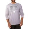 imageUltra Game Mens NBA Official Super Soft Long Sleeve TShirtHeather Gray