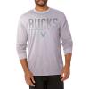 imageUltra Game Mens NBA Official Super Soft Long Sleeve TShirtHeather Gray