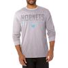 imageUltra Game Mens NBA Official Super Soft Long Sleeve TShirtHeather Gray