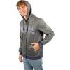 imageUltra Game Mens Soft Fleece Full Zip Jacket HoodieHeather Charcoal