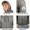 imageUltra Game Mens Soft Fleece Full Zip Jacket HoodieHeather Charcoal