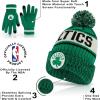 imageUltra Game NBA Boys Girls Super Soft Winter Beanie Knit Hat With Extra Warm Touch Screen GlovesTeam Color