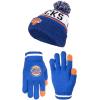 imageUltra Game NBA Boys Girls Super Soft Winter Beanie Knit Hat With Extra Warm Touch Screen GlovesTeam Color