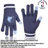 imageUltra Game NBA Boys Girls Super Soft Winter Beanie Knit Hat With Extra Warm Touch Screen GlovesTeam Color