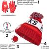 imageUltra Game NBA Boys Girls Super Soft Winter Beanie Knit Hat With Extra Warm Touch Screen GlovesTeam Color