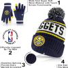 imageUltra Game NBA Boys Girls Super Soft Winter Beanie Knit Hat With Extra Warm Touch Screen GlovesTeam Color