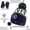 imageUltra Game NBA Boys Girls Super Soft Winter Beanie Knit Hat With Extra Warm Touch Screen GlovesTeam Color