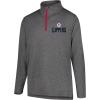 imageUltra Game NBA Mens NBA Mens Quarter Zip Long Sleeve Pullover TShirtHeather Charcoal