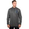 imageUltra Game NBA Mens NBA Mens Quarter Zip Long Sleeve Pullover TShirtHeather Charcoal