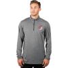 imageUltra Game NBA Mens NBA Mens Quarter Zip Long Sleeve Pullover TShirtHeather Charcoal