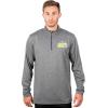imageUltra Game NBA Mens NBA Mens Quarter Zip Long Sleeve Pullover TShirtHeather Charcoal