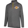 imageUltra Game NBA Mens NBA Mens Quarter Zip Long Sleeve Pullover TShirtHeather Charcoal