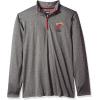 imageUltra Game NBA Mens NBA Mens Quarter Zip Long Sleeve Pullover TShirtHeather Charcoal