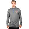 imageUltra Game NBA Mens NBA Mens Quarter Zip Long Sleeve Pullover TShirtHeather Charcoal