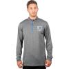 imageUltra Game NBA Mens Quarter Zip Pullover Long Sleeve TeeHeather Gray
