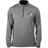 imageUltra Game NBA Mens Quarter Zip Pullover Long Sleeve TeeHeather Gray