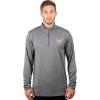imageUltra Game NBA Mens Quarter Zip Pullover Long Sleeve TeeHeather Gray