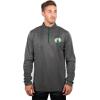 imageUltra Game NBA Mens Quarter Zip Pullover Long Sleeve TeeHeather Gray