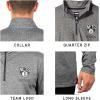 imageUltra Game NBA Mens Quarter Zip Pullover Long Sleeve TeeHeather Gray
