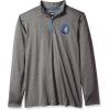 imageUltra Game NBA Mens Quarter Zip Pullover Long Sleeve TeeHeather Gray