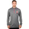 imageUltra Game NBA Mens Quarter Zip Pullover Long Sleeve TeeHeather Gray