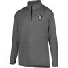 imageUltra Game NBA Mens Quarter Zip Pullover Long Sleeve TeeHeather Gray