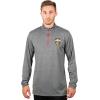 imageUltra Game NBA Mens Quarter Zip Pullover Long Sleeve TeeHeather Gray