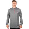 imageUltra Game NBA Mens Quarter Zip Pullover Long Sleeve TeeHeather Gray