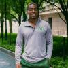imageUltra Game NBA Mens Quarter Zip Pullover Long Sleeve TeeHeather Gray
