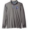 imageUltra Game NBA Mens Quarter Zip Pullover Long Sleeve TeeHeather Gray
