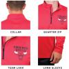 imageUltra Game NBA Mens Quarter Zip Pullover Long Sleeve TeeTeam Color