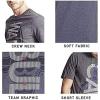 imageUltra Game NBA Mens Ultra Game NBA Mens Upright Logo Short Sleeve Tee ShirtHeather Charcoal