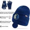 imageUltra Game NBA Official Boys Super Soft Winter Beanie Knit Hat with Extra Warm Touch Screen GlovesTeam Color