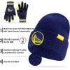 imageUltra Game NBA Official Mens Super Soft Winter Beanie Knit Hat with Extra Warm Touch Screen GlovesTeam Color