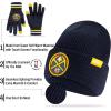 imageUltra Game NBA Official Mens Super Soft Winter Beanie Knit Hat with Extra Warm Touch Screen GlovesTeam Color